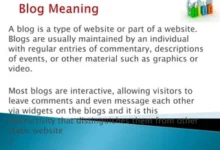 blogger meaning