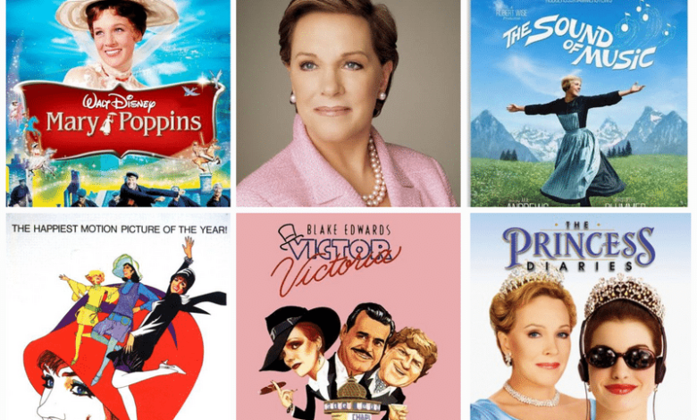 julie andrews movies and tv shows